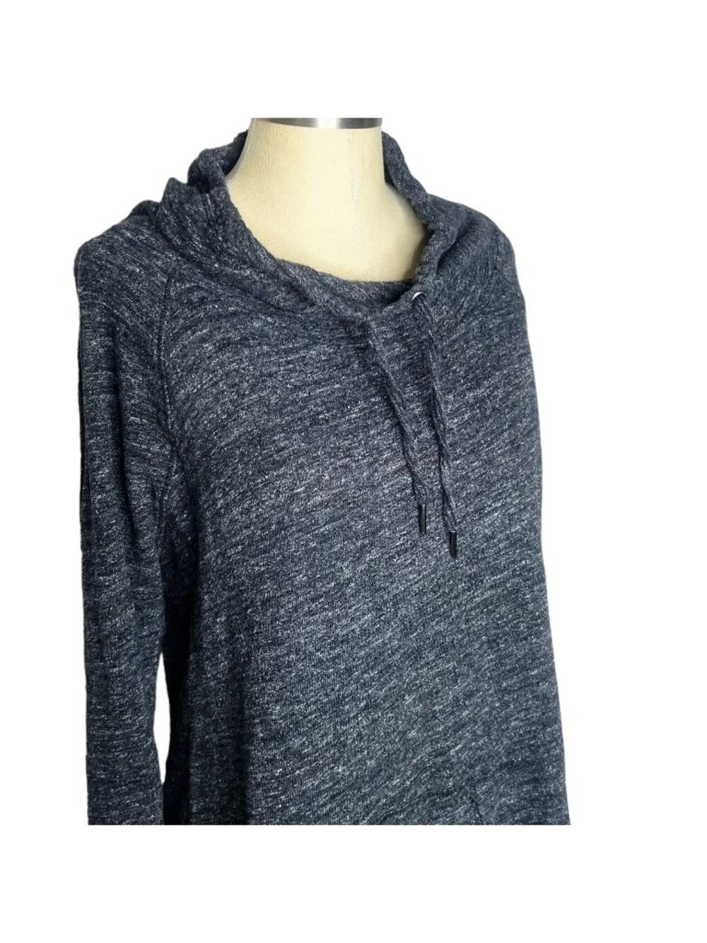 Calvin Klein Sweatshirt Womens Size XL Grey Cowl Neck Performance Quick Dry